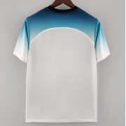 2022 UEFA Nations League England White Blue T-shirt